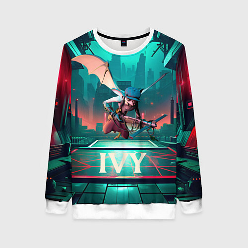 Женский свитшот Плющ Deadlock / 3D-Белый – фото 1