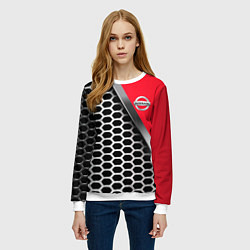 Свитшот женский Nissan metalic auto, цвет: 3D-белый — фото 2