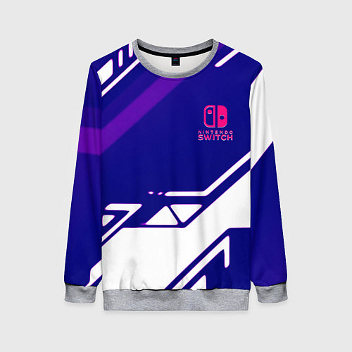 Женский свитшот Нинтендо геометрия киберспорт / 3D-Меланж – фото 1