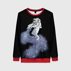 Женский свитшот Космонавт астронавт украшает футболку космосом