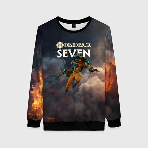 Женский свитшот Deadlock Seven / 3D-Черный – фото 1