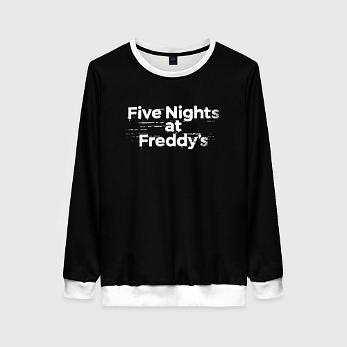 Женский свитшот Friday Night Funkin logo / 3D-Белый – фото 1