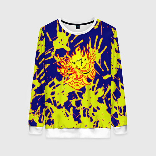 Женский свитшот Cyberpunk 2077 hands / 3D-Белый – фото 1