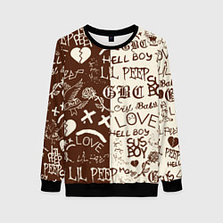 Женский свитшот Lil peep retro pattern