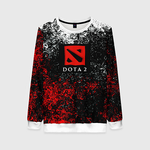 Женский свитшот Dota 2 брызги красок / 3D-Белый – фото 1