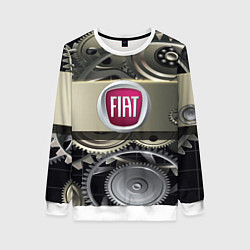 Свитшот женский FIAT logo motors, цвет: 3D-белый