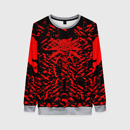 Женский свитшот Ведьмак краски / 3D-Меланж – фото 1