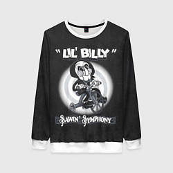 Свитшот женский Lil Billy - Saw, цвет: 3D-белый
