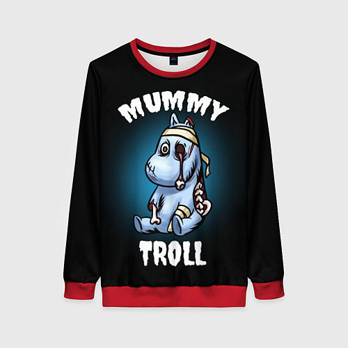 Женский свитшот Mummy troll / 3D-Красный – фото 1