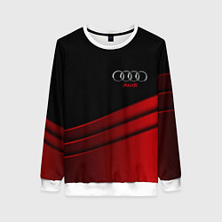 Свитшот женский AUDI carbon metal, цвет: 3D-белый