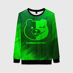 Свитшот женский Danganronpa - green gradient, цвет: 3D-черный