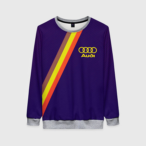 Женский свитшот AUDI line sport / 3D-Меланж – фото 1
