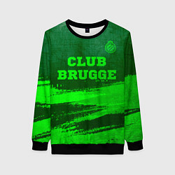 Женский свитшот Club Brugge - green gradient посередине