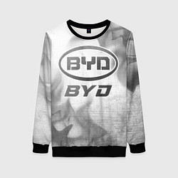 Свитшот женский BYD - white gradient, цвет: 3D-черный