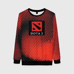 Свитшот женский DOTA 2 краски абстракция, цвет: 3D-черный