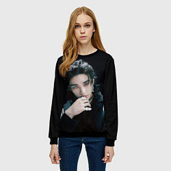 Свитшот женский Stray Kids Hyunjin Giant concept, цвет: 3D-черный — фото 2