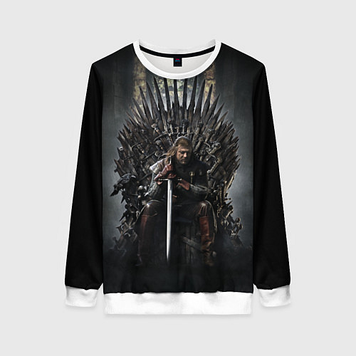 Женский свитшот Нед Игра престолов / 3D-Белый – фото 1