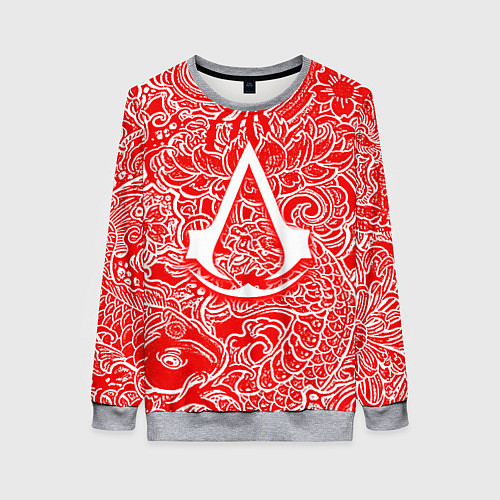 Женский свитшот Assassins Creed shadows / 3D-Меланж – фото 1