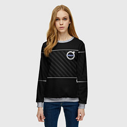 Свитшот женский Volvo car, цвет: 3D-меланж — фото 2