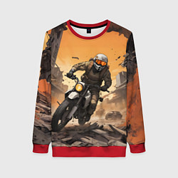 Женский свитшот Байкер в движении