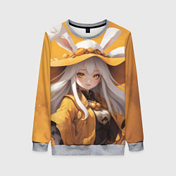 Женский свитшот Аниме на желтом фоне