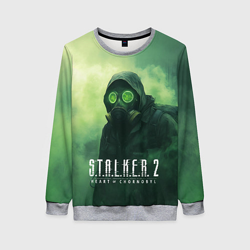Женский свитшот Stalker 2 сердце Чернобыля / 3D-Меланж – фото 1
