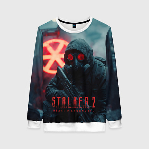Женский свитшот Stalker 2 зараженная зона / 3D-Белый – фото 1