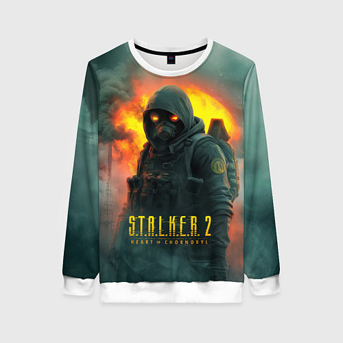 Женский свитшот Stalker 2 боец / 3D-Белый – фото 1