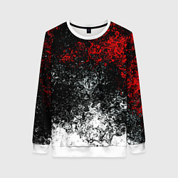 Свитшот женский Краски брызги, цвет: 3D-белый
