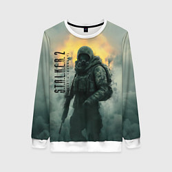 Женский свитшот Stalker зараженный город в тумане