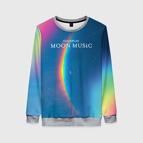 Женский свитшот Moon music Coldplay / 3D-Меланж – фото 1