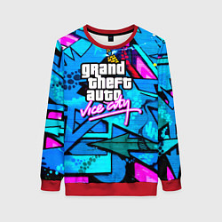 Свитшот женский GTA vice city steel grafity, цвет: 3D-красный