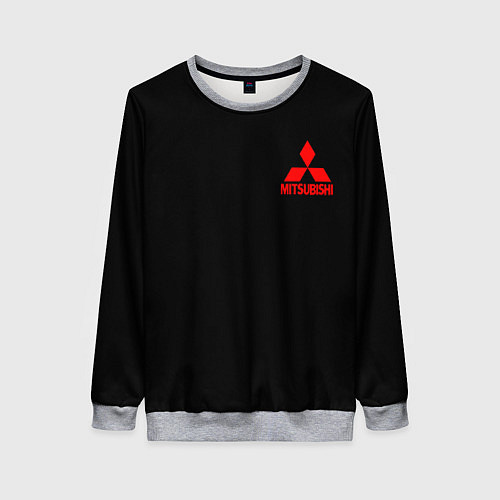Женский свитшот Mitsubishi logo / 3D-Меланж – фото 1