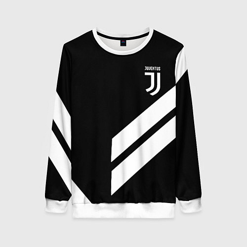 Женский свитшот Juventus line white / 3D-Белый – фото 1