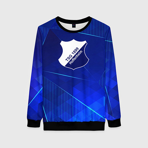 Женский свитшот Hoffenheim blue poly / 3D-Черный – фото 1