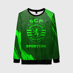 Женский свитшот Sporting - green gradient