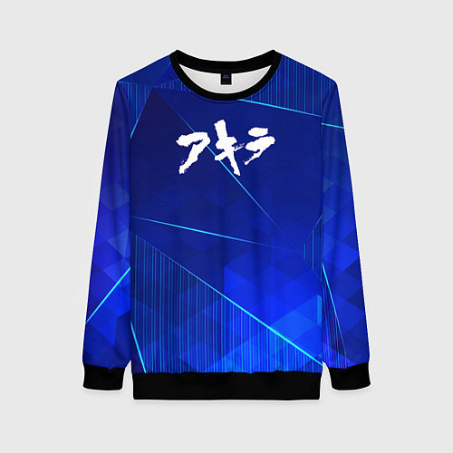 Женский свитшот Akira blue poly / 3D-Черный – фото 1
