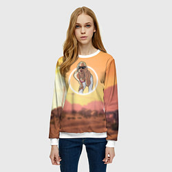 Свитшот женский Girl - San Andreas, цвет: 3D-белый — фото 2