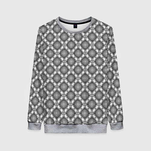 Женский свитшот Кельтская вышивка / 3D-Меланж – фото 1