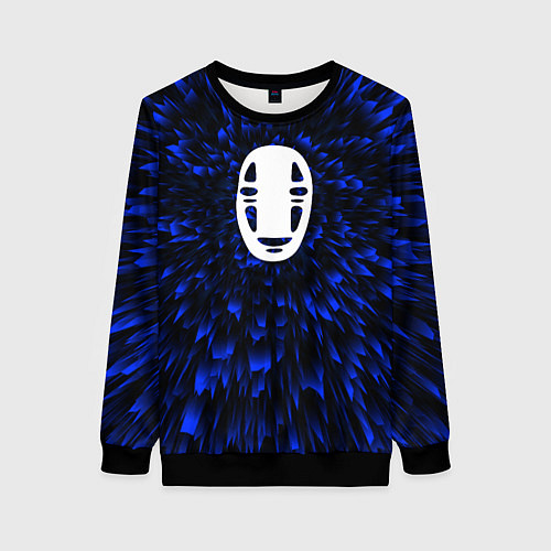 Женский свитшот Spirited Away blue energy / 3D-Черный – фото 1