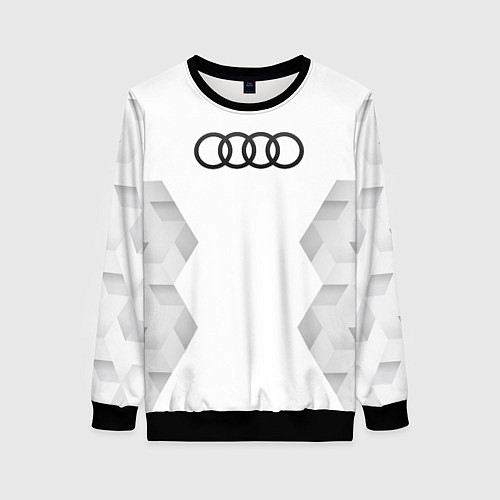 Женский свитшот Audi white poly / 3D-Черный – фото 1