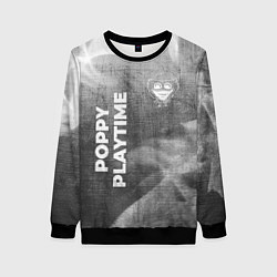 Свитшот женский Poppy Playtime - grey gradient вертикально, цвет: 3D-черный