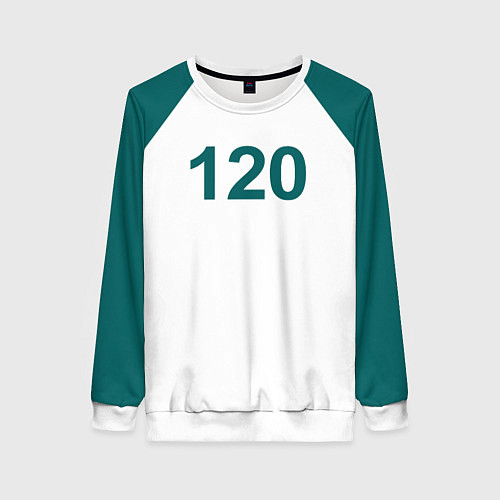 Женский свитшот Игра в кальмара 120 / 3D-Белый – фото 1