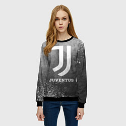 Свитшот женский Juventus - grey gradient, цвет: 3D-черный — фото 2