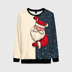 Свитшот женский Дед Мороз, цвет: 3D-черный