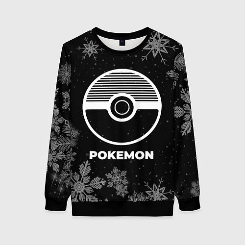 Женский свитшот Снежный Pokemon / 3D-Черный – фото 1