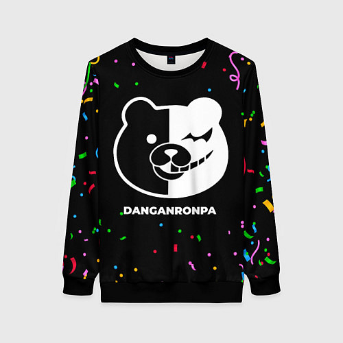 Женский свитшот Danganronpa конфети / 3D-Черный – фото 1