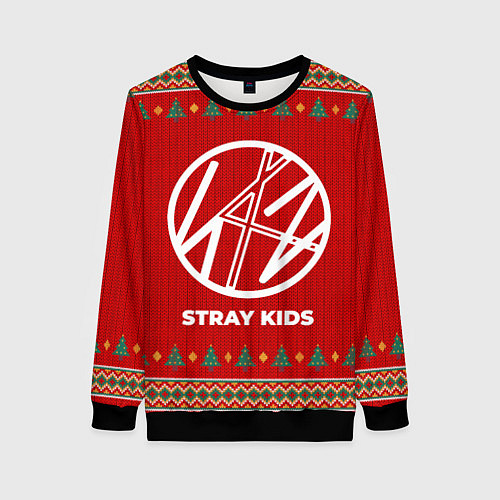 Женский свитшот Stray Kids new year / 3D-Черный – фото 1