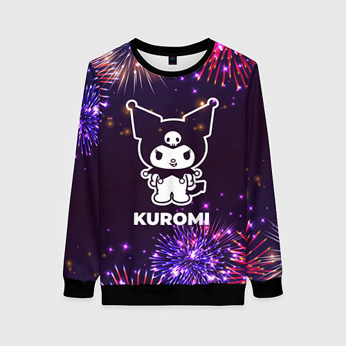 Женский свитшот Праздничный Kuromi / 3D-Черный – фото 1