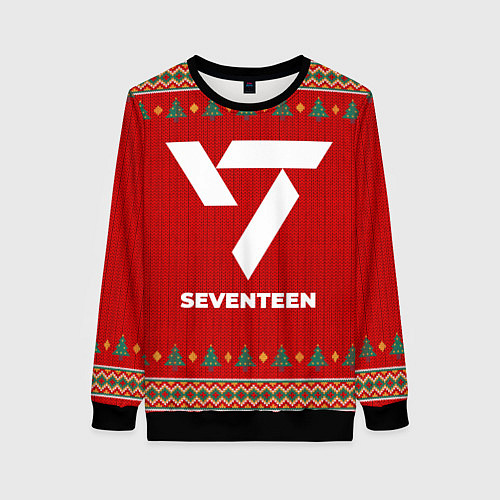 Женский свитшот Seventeen new year / 3D-Черный – фото 1